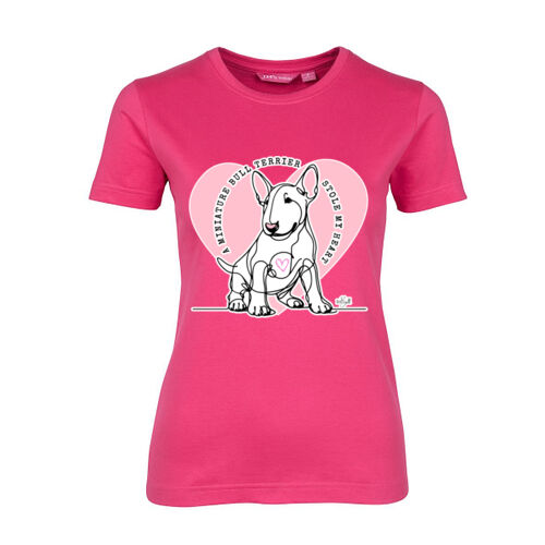 miniature bull terrier stole my heart  - ladies tee Thumbnail