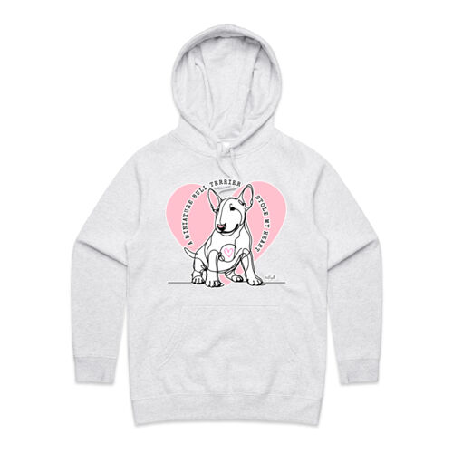 miniature bull terrier stole my heart  - womens supply hoodie Thumbnail
