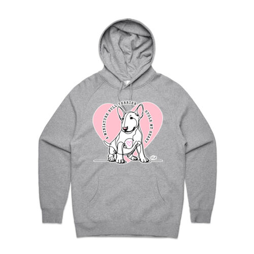 miniature bull terrier stole my heart  - mens supply hoodie Thumbnail