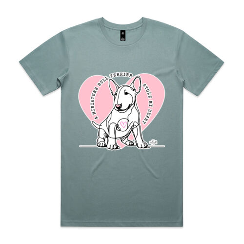 miniature bull terrier stole my heart  - mens staple tee Thumbnail