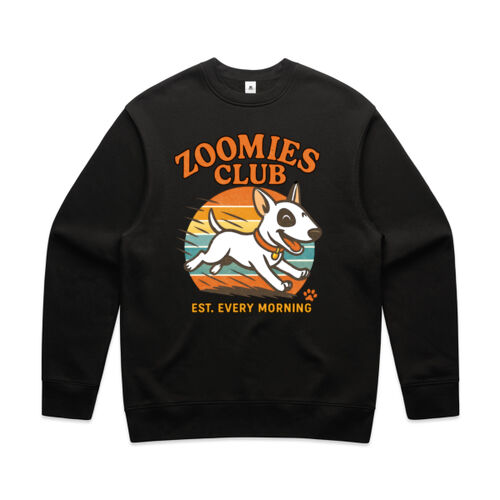 zoomies club - as colour mens relax crew Thumbnail