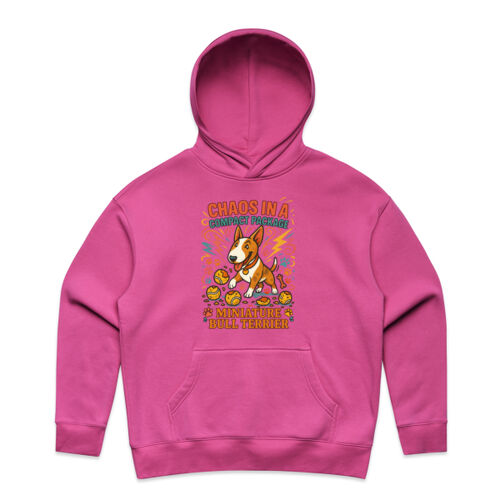 red chaos in a compact package - as colour womens relax hoodie Thumbnail
