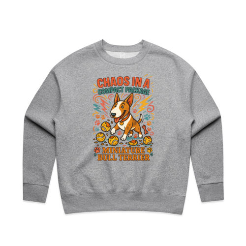 red chaos in a compact package - as colour women's relax crew Thumbnail