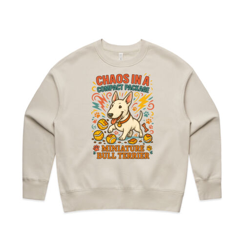 white chaos in a compact package - as colour women's relax crew Thumbnail